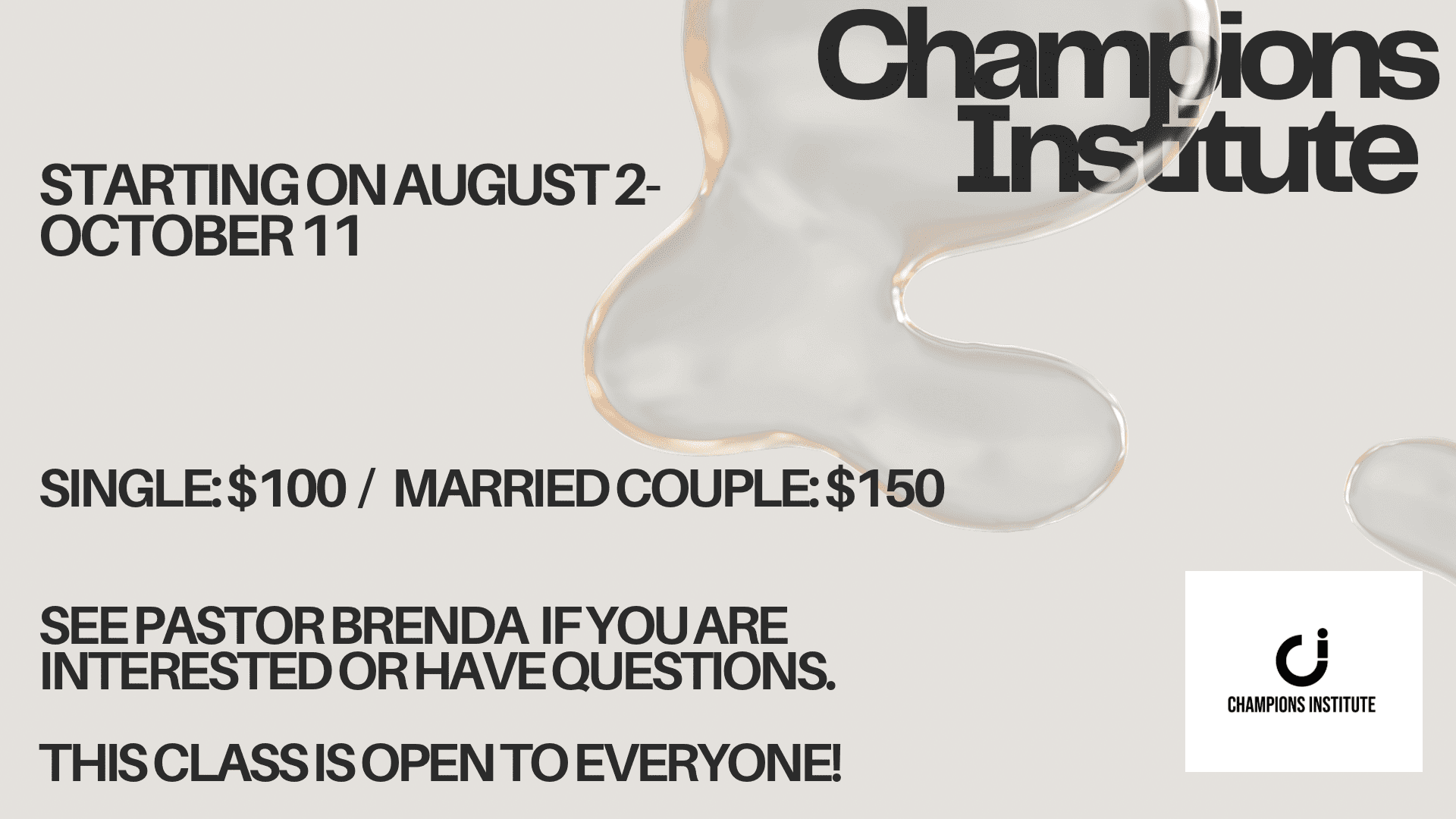 champions Institute 8.2.2026