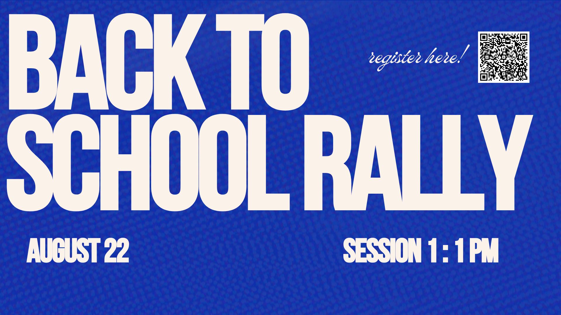 Back to School Rally 8.22.26